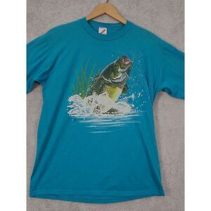 Vintage 1987 Big Mouth Bads T-shirt size‎ Large Stains Holes